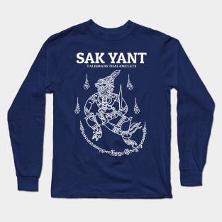 Classic Muay Thai Sak Yant Hanuman Long Sleeve T-Shirt